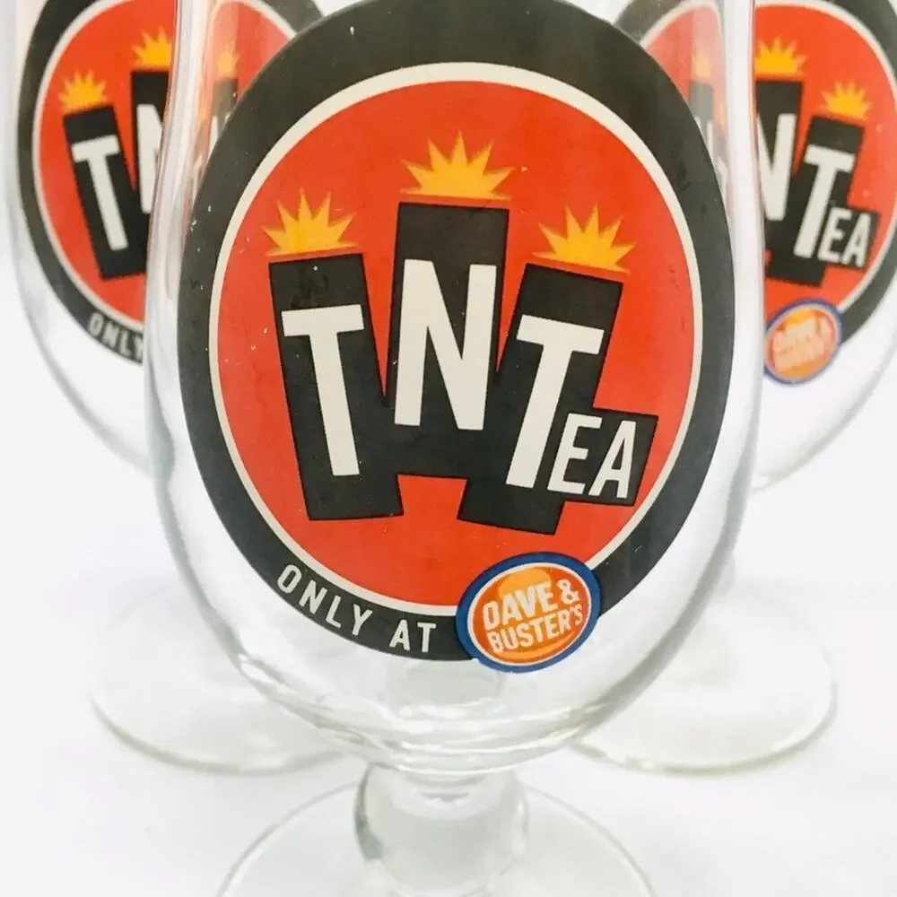 Dave and Buster's TNTea Vintage Glasses